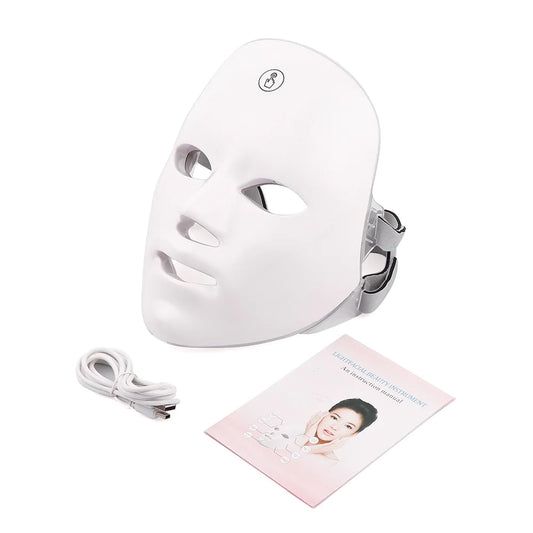 LED Light Therapy Facial Device - Professional Skin Rejuvenation & Anti-Aging