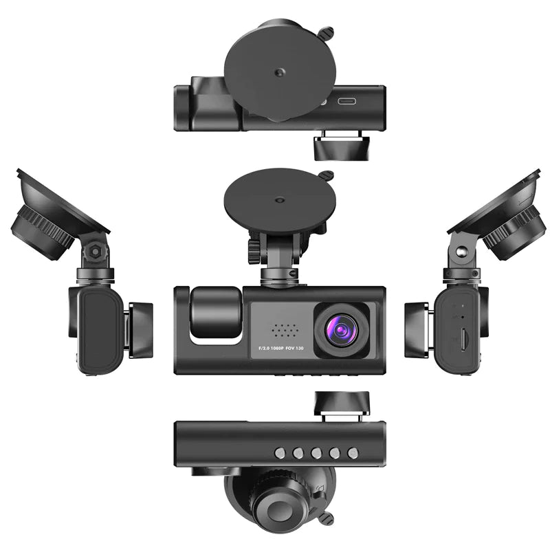Dual Lens Dash Cam - HD 1080P Front & Rear Camera with G-Sensor
