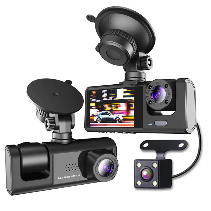 Dual Lens Dash Cam - HD 1080P Front & Rear Camera with G-Sensor