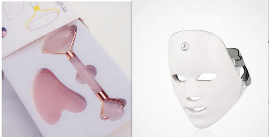 LED Light Therapy Facial Device - Professional Skin Rejuvenation & Anti-Aging