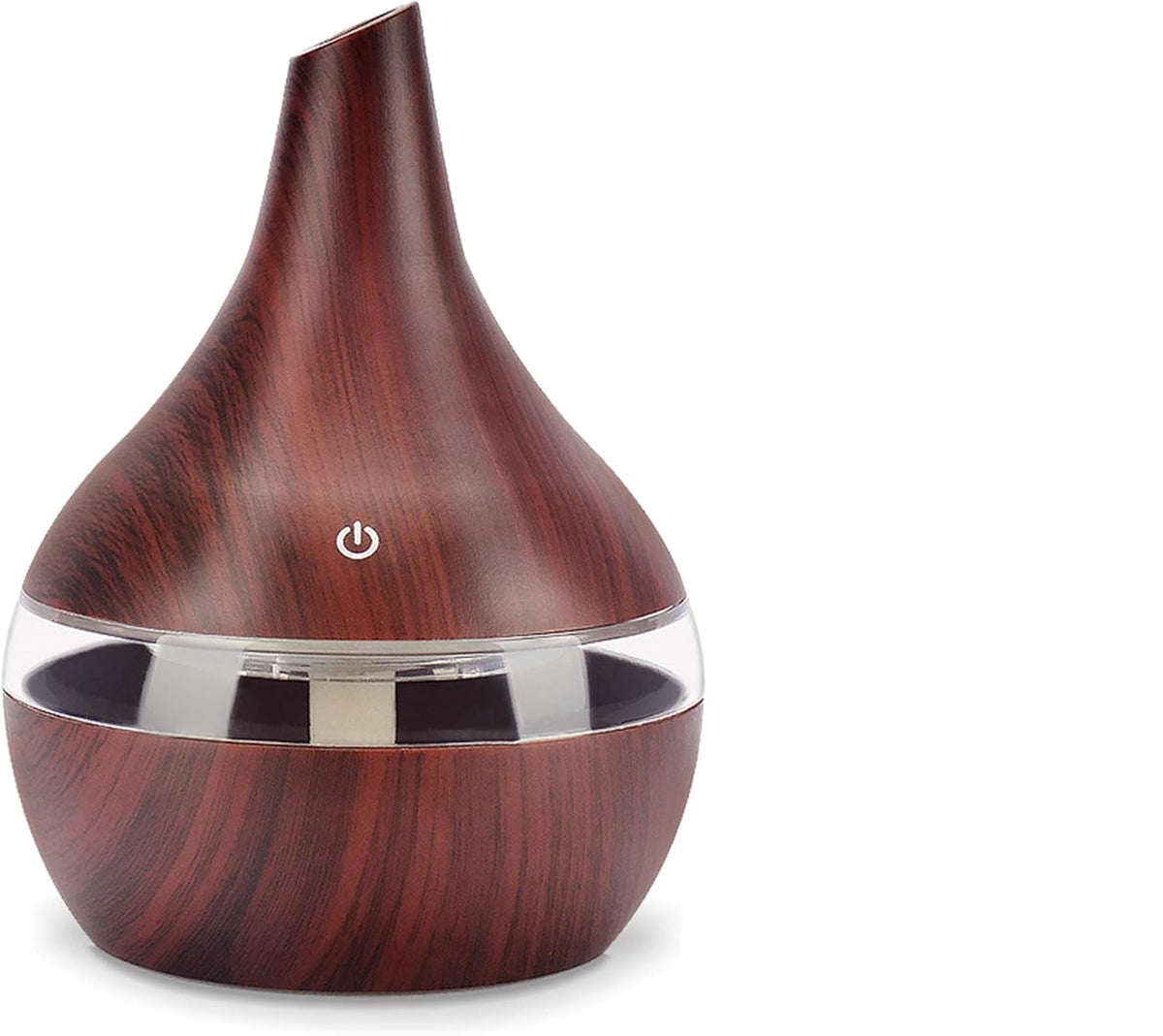 300ML USB Humidifier - Ultrasonic Cool Mist Diffuser (Dark Wood Grain)