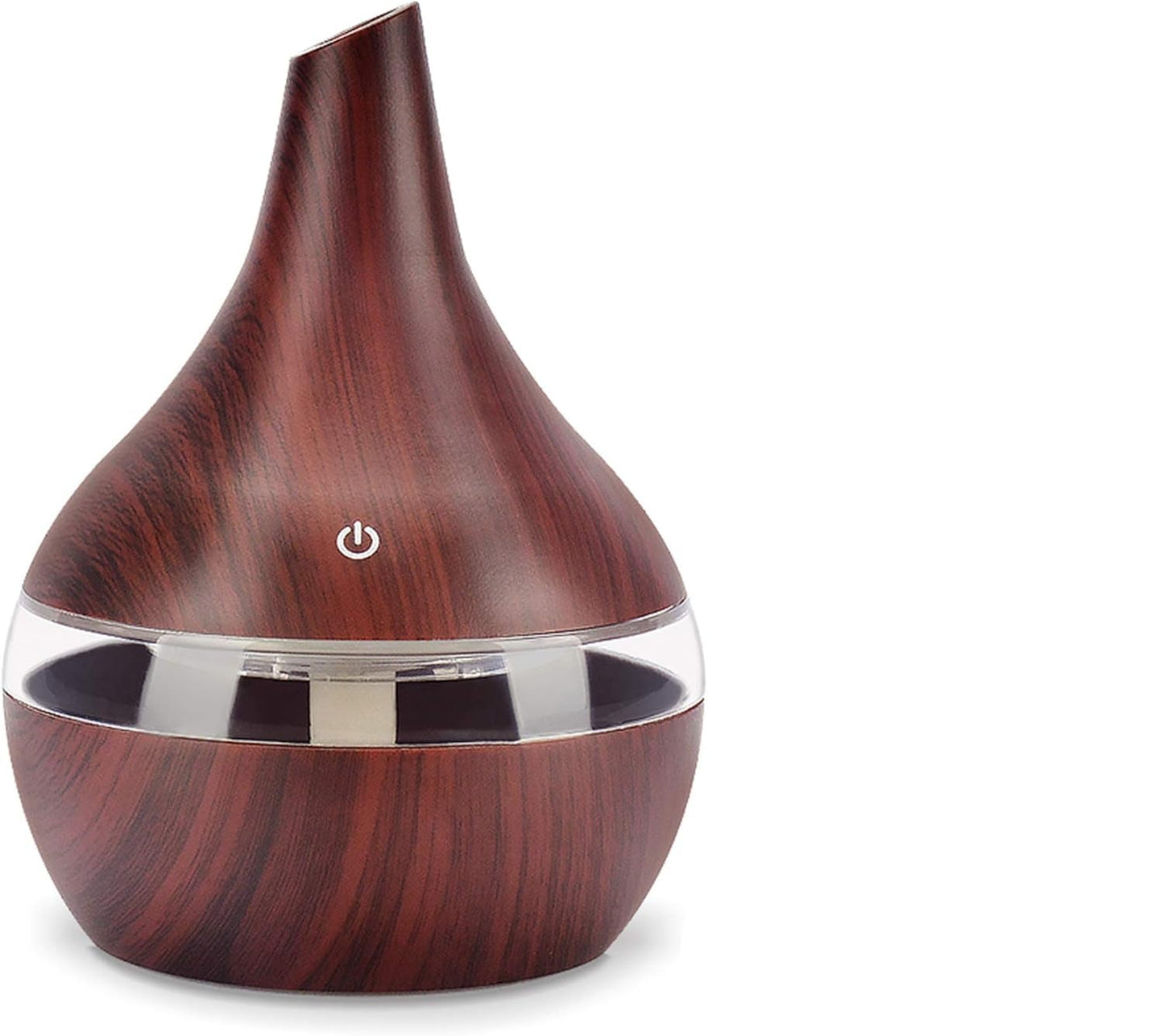 300ML USB Humidifier - Ultrasonic Cool Mist Diffuser (Dark Wood Grain)