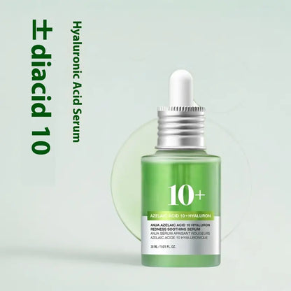 Azelaic Acid 10% + Hyaluronic Acid Serum - Redness Relief & Skin Texture (30ml)