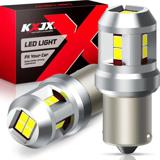 1156 LED Bulb - BA15S Tri-Color Brake, Tail & Backup Light (Amber/Red/White)