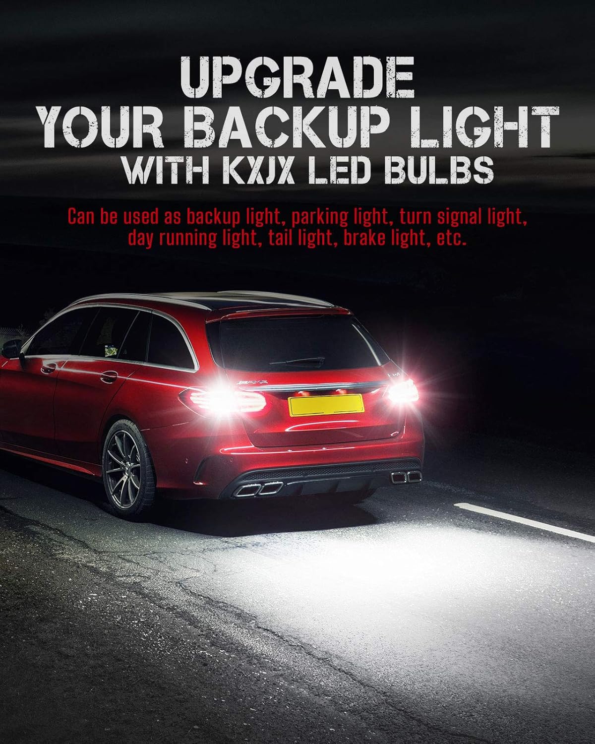 1156 LED Bulb - BA15S Tri-Color Brake, Tail & Backup Light (Amber/Red/White)