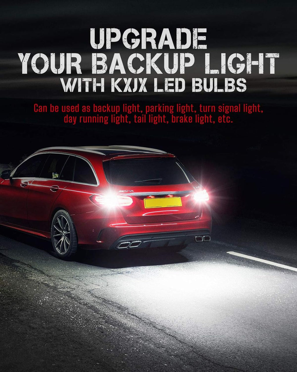 1156 LED Bulb - BA15S Tri-Color Brake, Tail & Backup Light (Amber/Red/White)