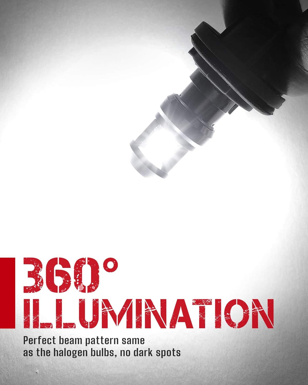 1156 LED Bulb - BA15S Tri-Color Brake, Tail & Backup Light (Amber/Red/White)