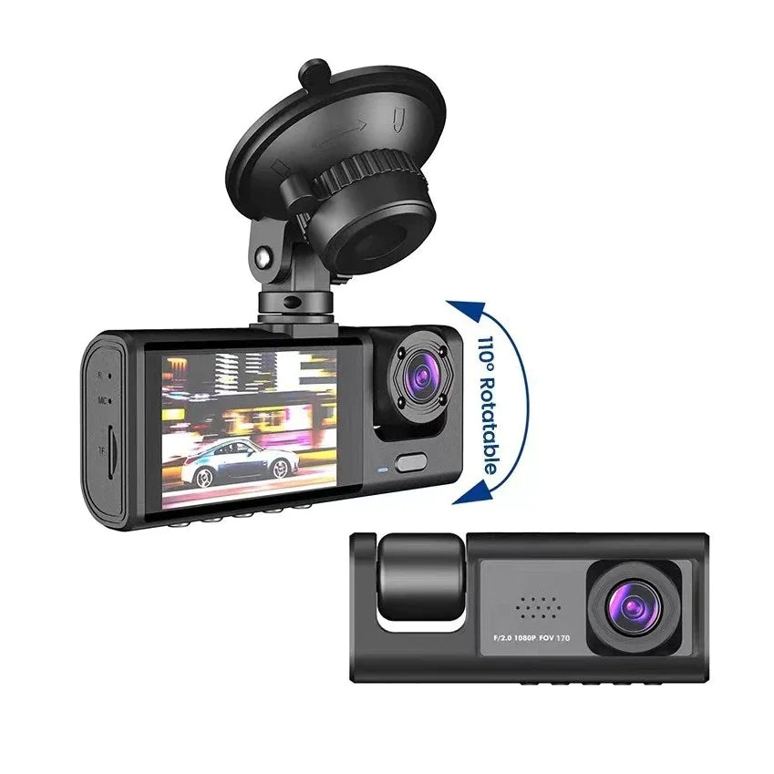 Dual Lens Dash Cam - HD 1080P Front & Rear Camera with G-Sensor