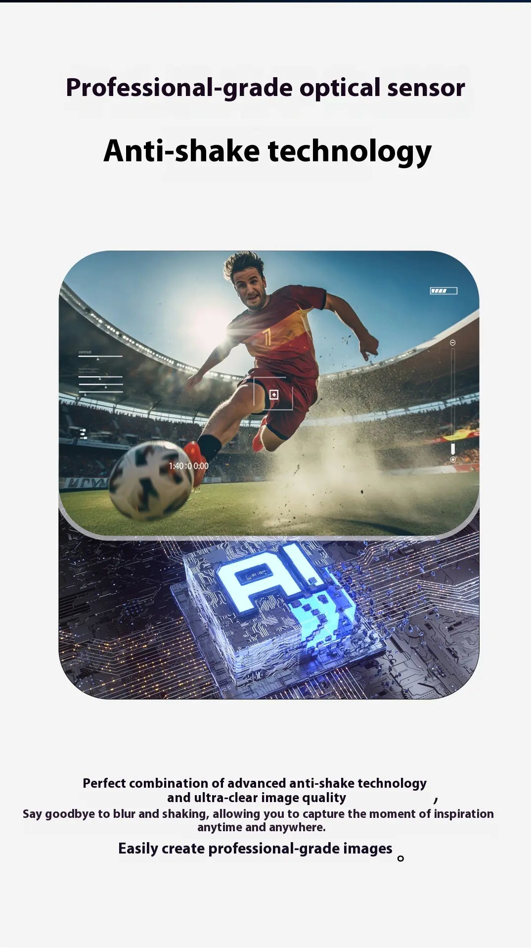 AI Camera Smart Glasses - HD Video Recording, Translation & Voice Control