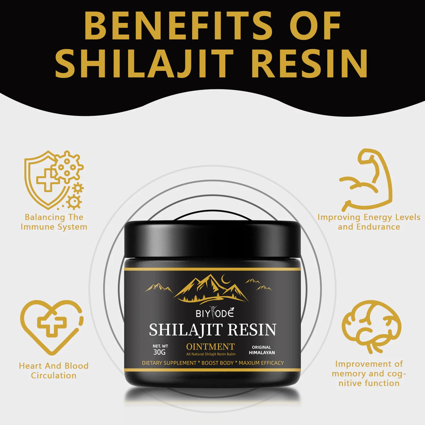 Pure Himalayan Shilajit Resin 30g - Natural Energy & Vitality Booster