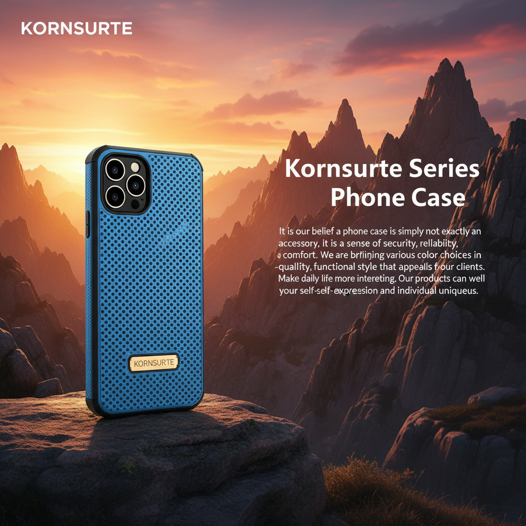 Blue Breathable Mesh Kornsurte Case Mountain Banner