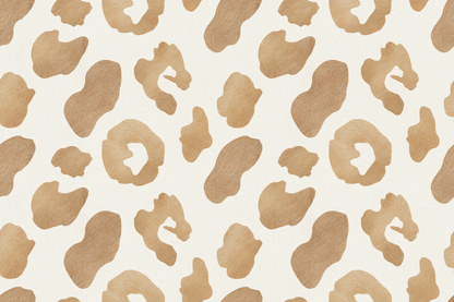 cream cow print