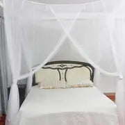 Elegant 4-Corner Mosquito Net Canopy - Luxury Bed Netting for Bedrooms