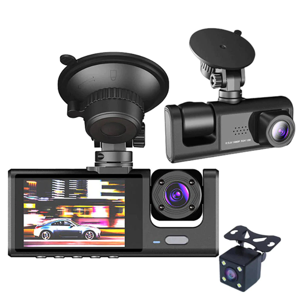 Dual Lens Dash Cam - HD 1080P Front & Rear Camera with G-Sensor