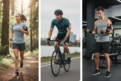 Multi-activity lifestyle collage