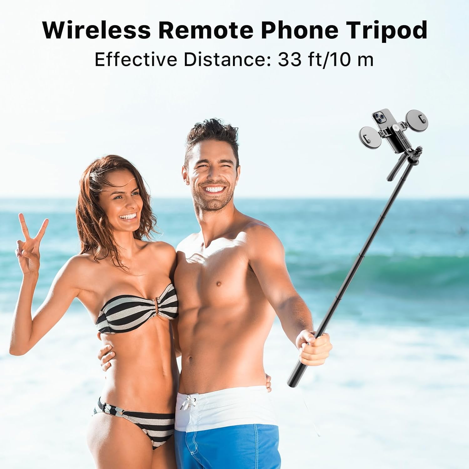 M MYBAT PRO 72" Auto Face Tracking Tripod - Professional Travel Stand with Remote & LED Light