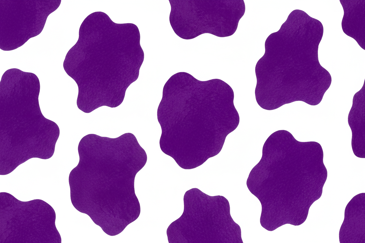 purple cow print