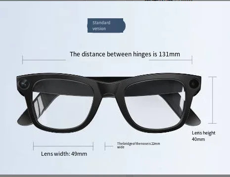 AI Camera Smart Glasses - HD Video Recording, Translation & Voice Control