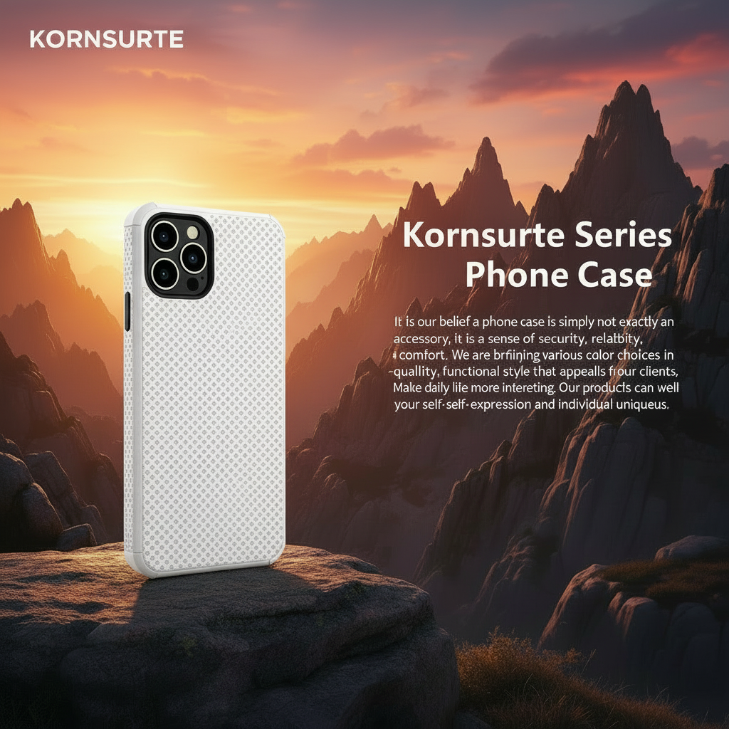 White Kornsurte Case - No Logo Mountain Banner